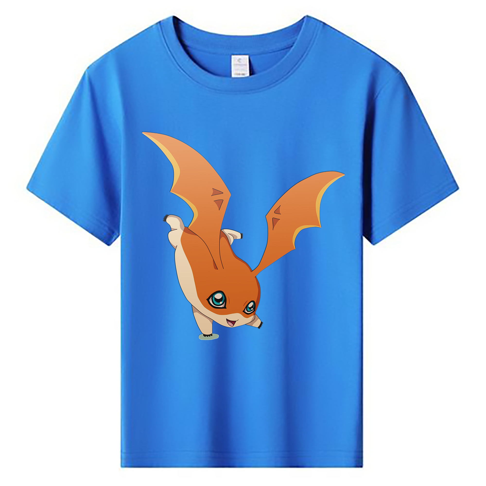 （画像用） Digimon デジタルモンスター/デジモン 綿100％キッズTシャツ（フロントプリント）